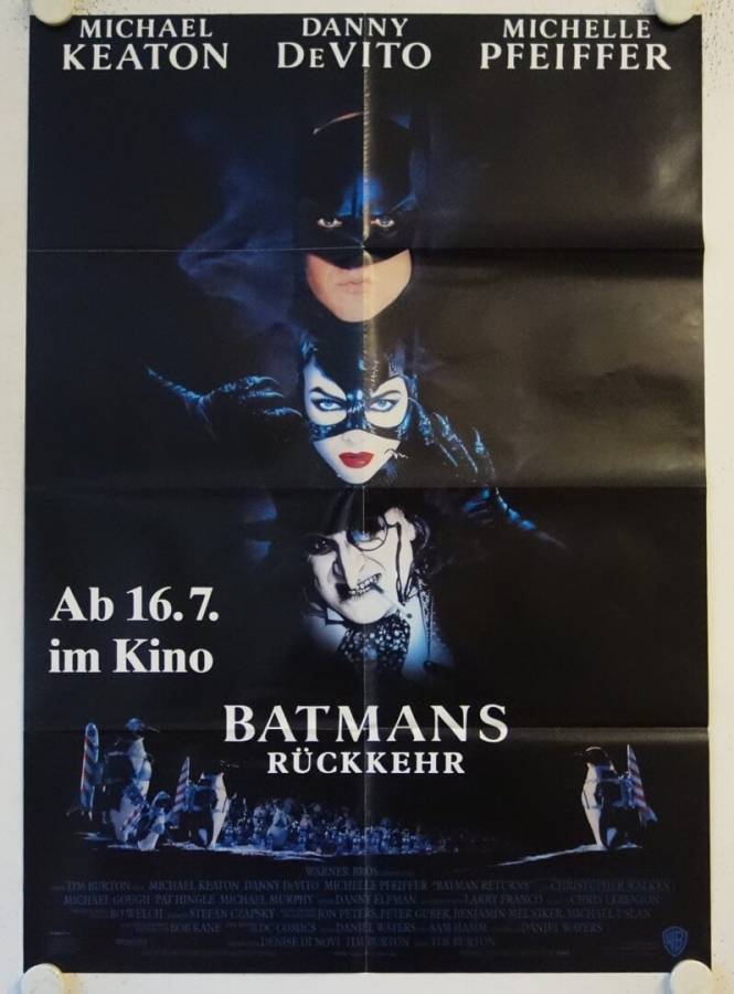 Batmans Rückkehr originales deutsches Filmplakat
